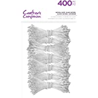 Crafters Companion CC-STAMEN-WHI Crafters Companion-Estambres florales-Blanco natural (400 piezas)- Talla única